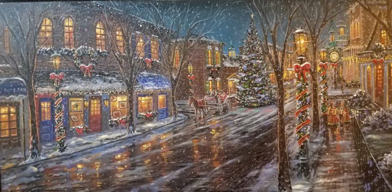 Zionsville Christmas in the Village by Robert Finale – CV Art and Frame