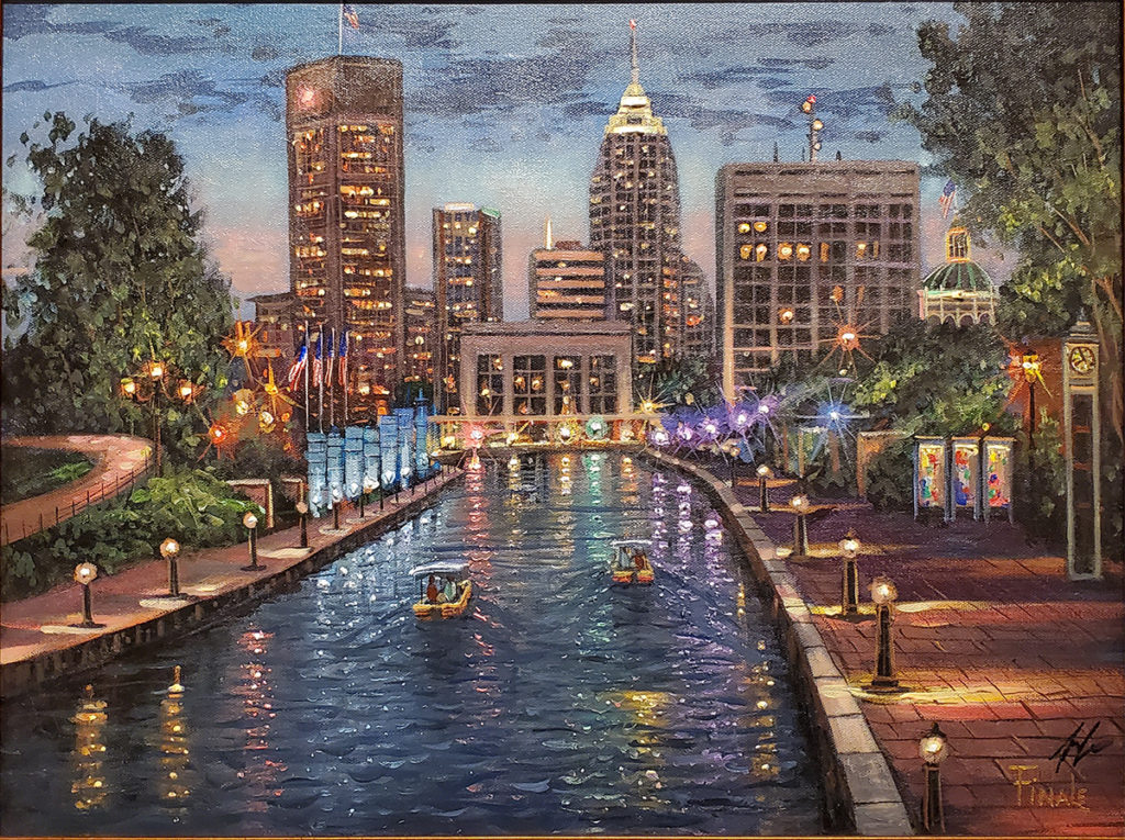 Indianapolis Canal By Robert Finale Cv Art And Frame