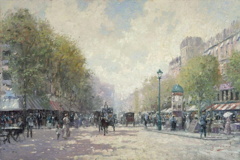 Morning on the Boulevard by Robert Girrard – CV Art and Frame