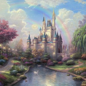 A New Day at Cinderella's Castle by Thomas Kinkade