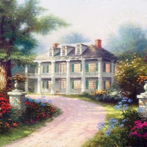 art-southern-mansion Thomas Kinkade