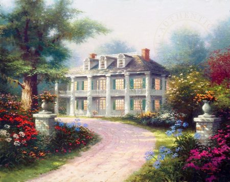 art-southern-mansion Thomas Kinkade