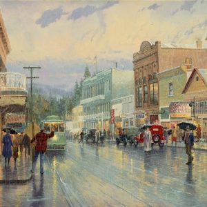 Main Street Trolley by Thomas Kinkade