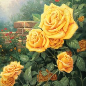 A Perfect Yellow Rose by Thomas Kinkade
