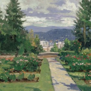 Rose Garden Portland by Thomas Kinkade