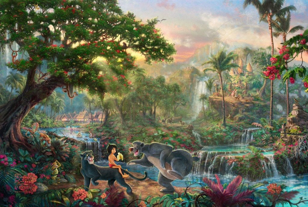 The Jungle Book by Thomas Kinkade Studios CV Art and Frame