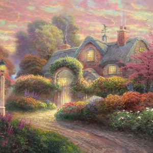 Rosebud Cottage by Thomas Kinkade
