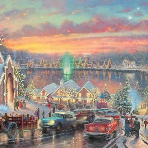 The Lights of Christmas Time by Thomas Kinkade