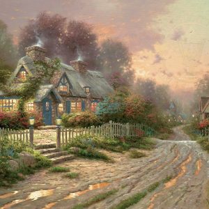 Teacup Cottage by Thomas Kinkade