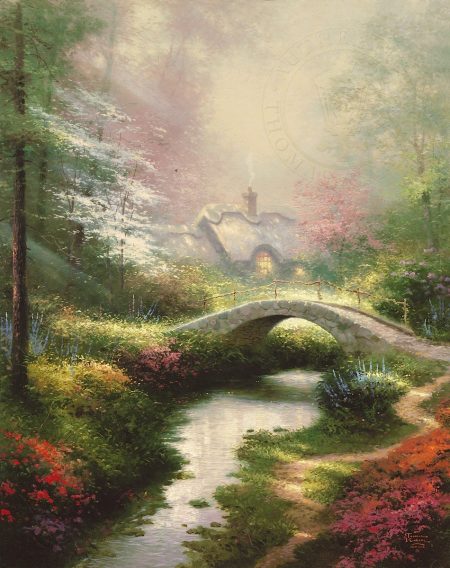 thomas-kinkade-bridge-cottage-art