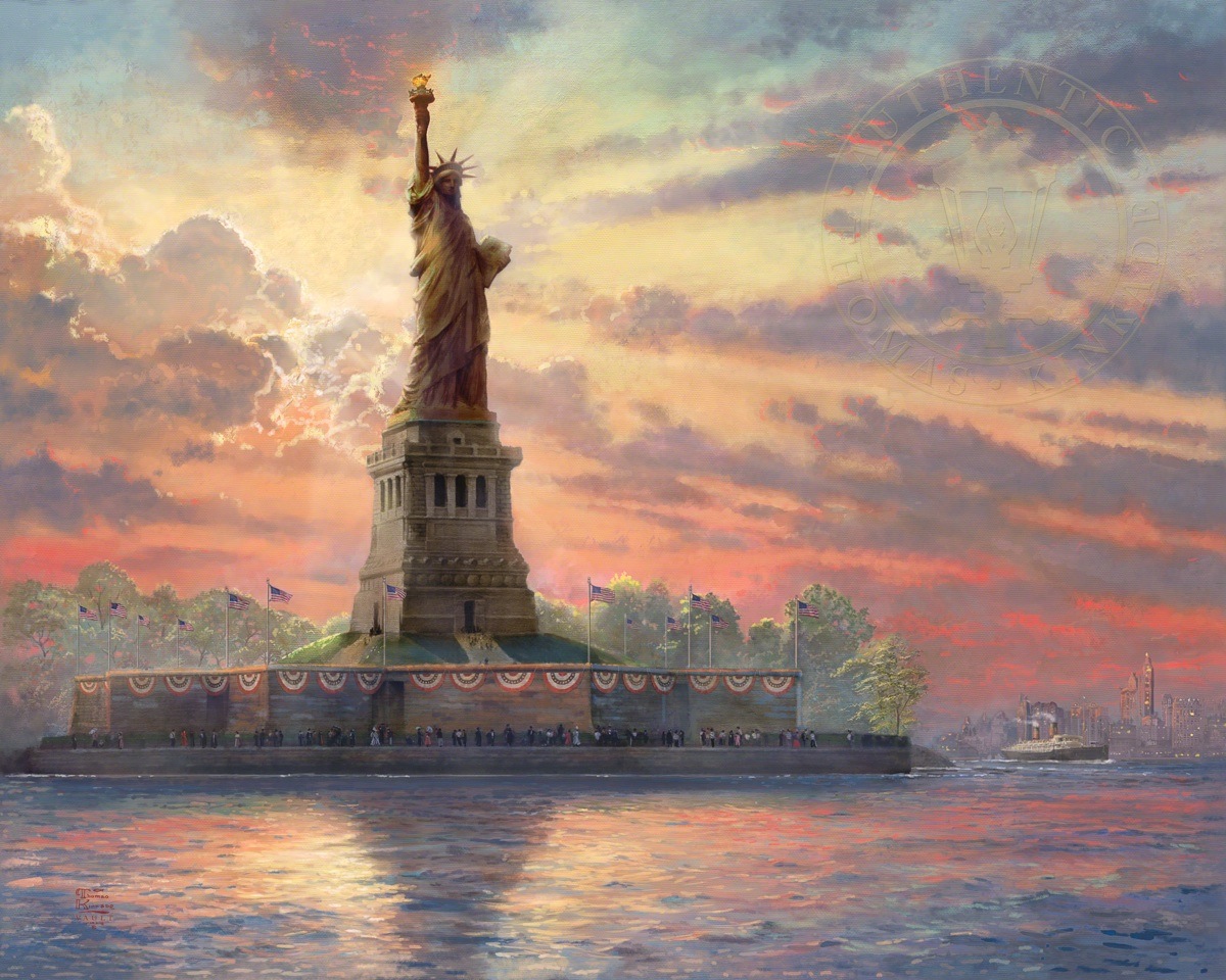 Ceaco 750 Piece Jigsaw Puzzle Blend Cota STATUE OF LIBERTY New York NYC Painting