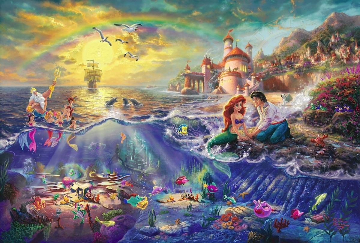 Thomas Kinkade Disney Sleeping Beauty - The Power of Love Giclee On Paper  Artist Proof