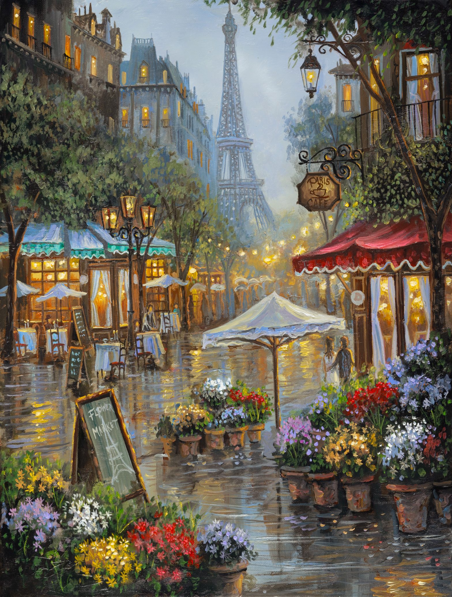 Paris Flower Market by Robert Finale – CV Art and Frame