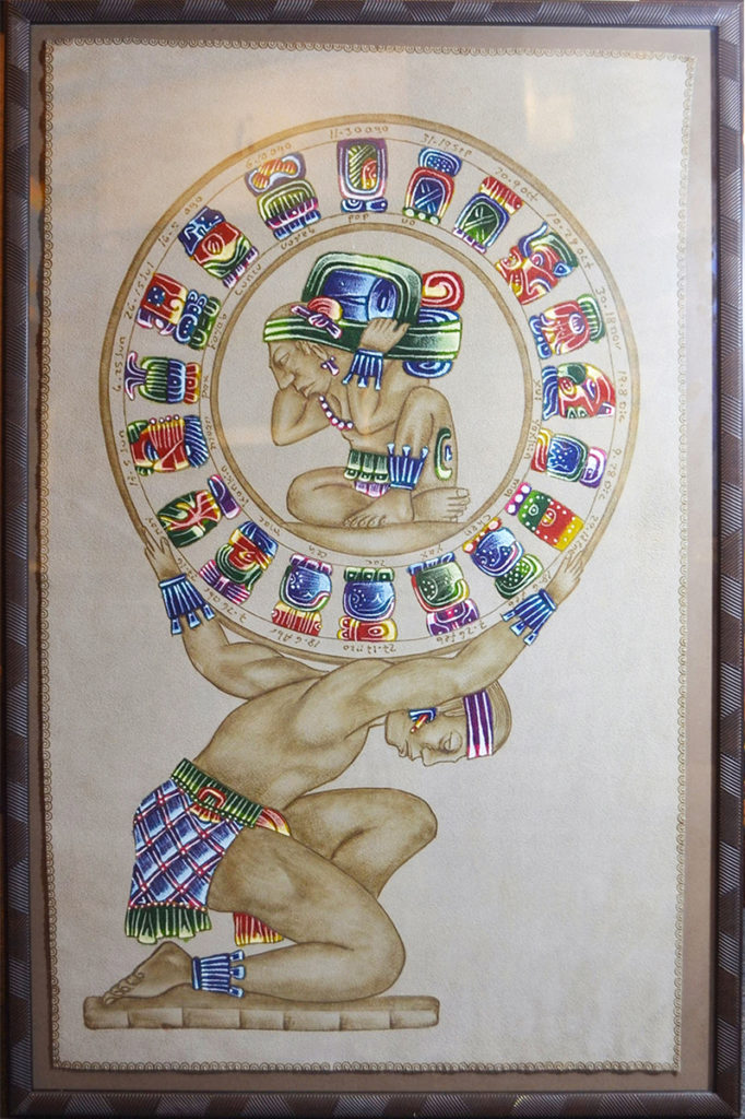 Mayan Calendar CV Art and Frame