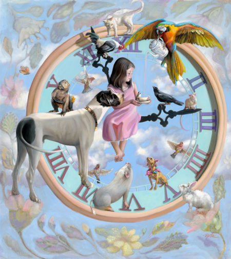 canvas-noel-younggirl-animals-symbolic