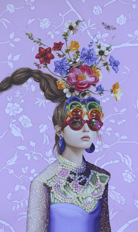 art-original-flowers-head-girl