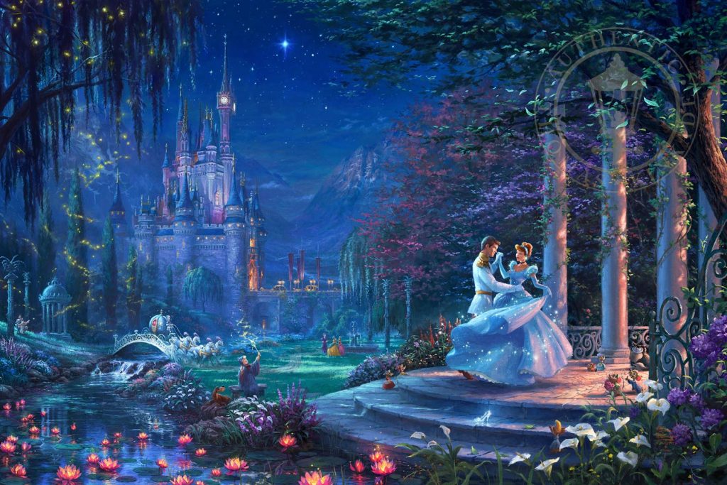 Cinderella Dancing in the Starlight by Thomas Kinkade Studios – CV Art and  Frame