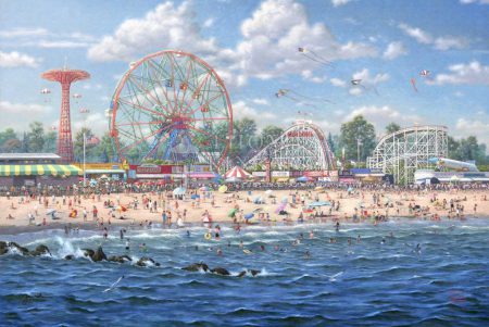 ocean-fairground-ferriswheel-kinkade-beach-seascape-rollercoaster-kite-