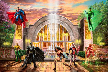 kinkade-justiceleague-wonderwoman-batman-cyborg-greenlanturn-flash-superman-heros