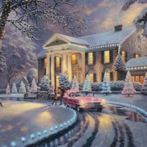 kinkade-original-holiday-christmas-winter-snow-elvis-graceland