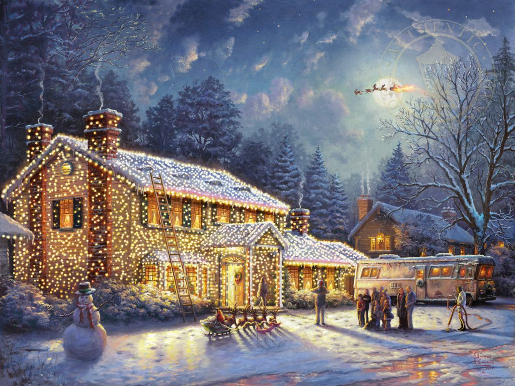 National Lampoons Christmas Vacation By Thomas Kinkade Studios Cv
