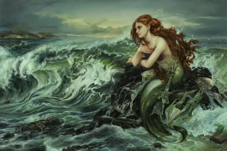disney-art-ariel-mermaid-ocean