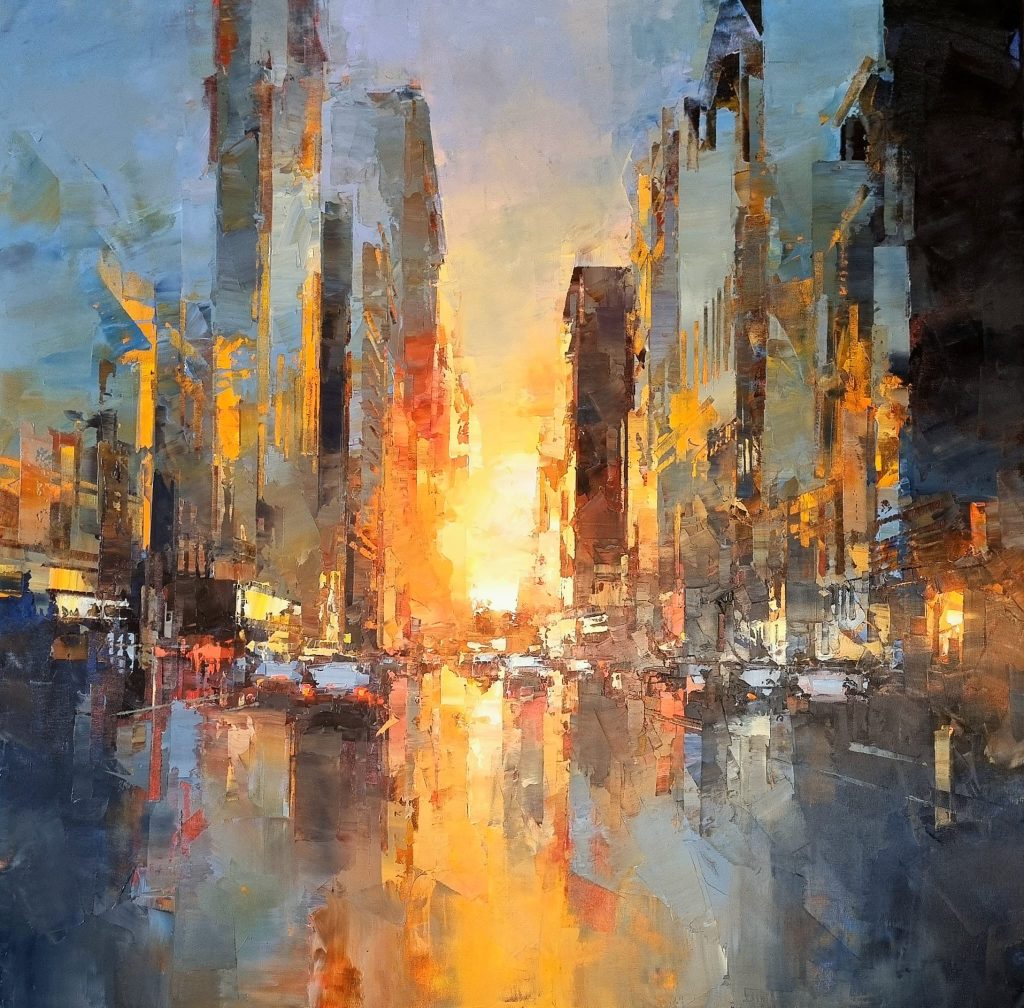 Sunset 5th Avenue by Benoit Havard – CV Art and Frame