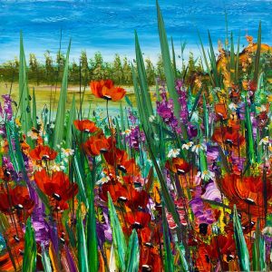 art-oil-original-poppies-floral-textured