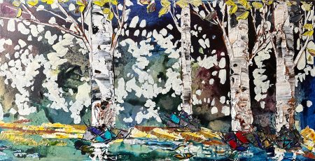 original-art-textured-pallette-knife-birch-trees