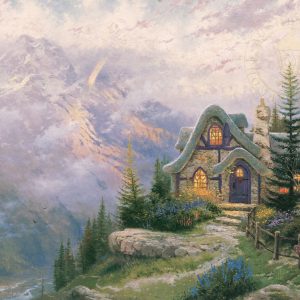 cottage-mountains-art