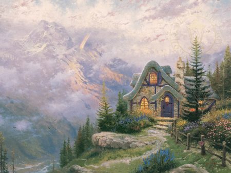 cottage-mountains-art