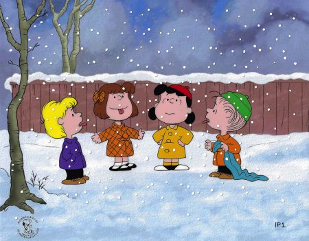 art-cell-animation-lucy-peanuts-marcie-linus