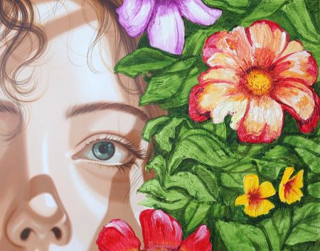 original-acrlyic-wood-texture-colors-face-flowers-eyes-surreal-art