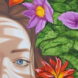 original-acrylic-texture-colors-face-flowers-eyes-surreal-art