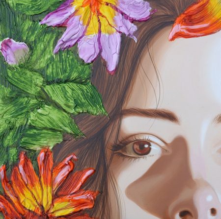 original-acrlyic-wood-texture-colors-face-flowers-eyes-surreal-art