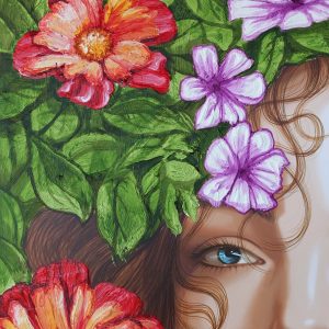 original-acrlyic-wood-texture-colors-face-flowers-eyes-surreal-art
