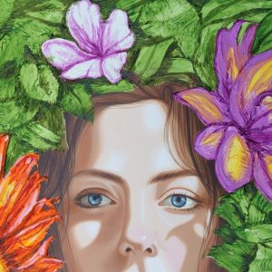 original-acrlyic-wood-texture-colors-face-flowers-eyes-surreal-art