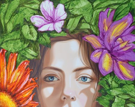 original-acrlyic-wood-texture-colors-face-flowers-eyes-surreal-art