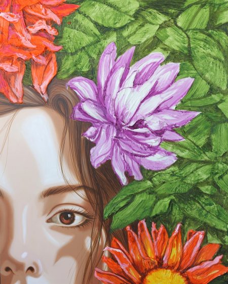 original-acrlyic-wood-texture-colors-face-flowers-eyes-surreal-art