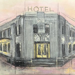 -original-art-acrylic-texture-hotel-mass ave -building-indianapolis-pink-fun