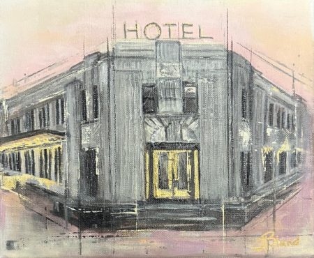 -original-art-acrylic-texture-hotel-mass ave -building-indianapolis-pink-fun