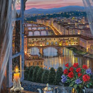original-art-florence-bridge-Italy-beautiful-tea-view-flowers-romantic-destination