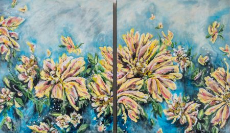 original-floral-diptych-abstract-colors-yellow