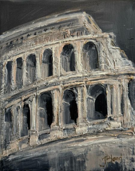 original-acrylic-texture-colosseum-romed-italy
