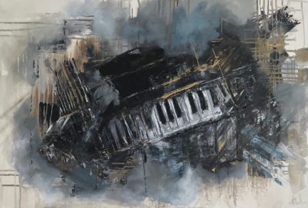 original-acrylic-texture-ukranian-piano-keys-black-white-colors-gold
