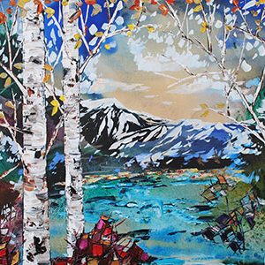 original-acrylic-abstract-textured-birch-trees-landscape