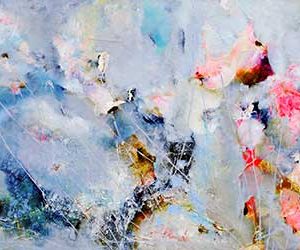 original-mixed-media-wax-acrylic-contemporary-abstract-floral-modern