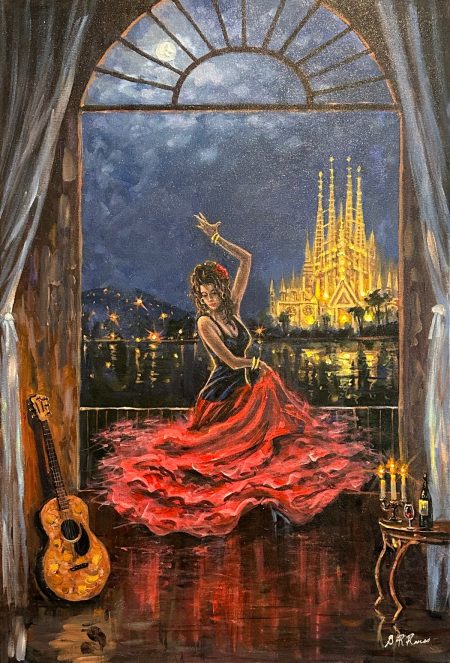 -original-oil-contemporary-flamenco-dancer-romantic
