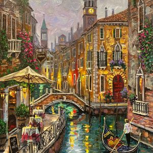 -original-oil-canvas-contemporary-art-city-venice-gondola-water-architecture-romantic