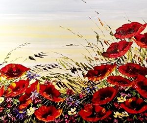 original-acrylic-canvas-texture-palette-knife-floral-red-poppies-maya-eventov